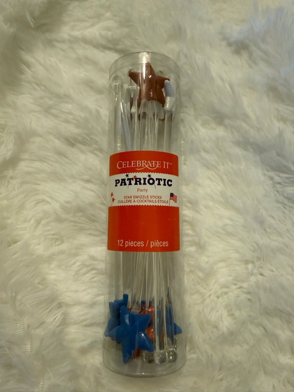 NWOT Set of 12 Patriotic Swizzle Sticks